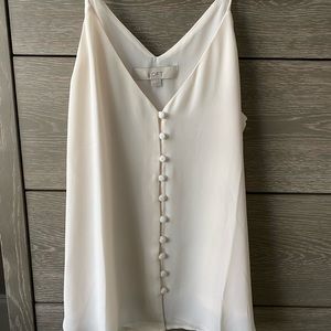 Loft, XXS, tank, white, NWT